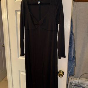 Old Navy Black Long Sleeve Dress